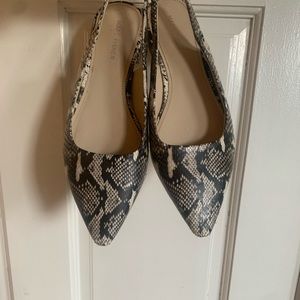 Marc Fisher Snakeskin Flats